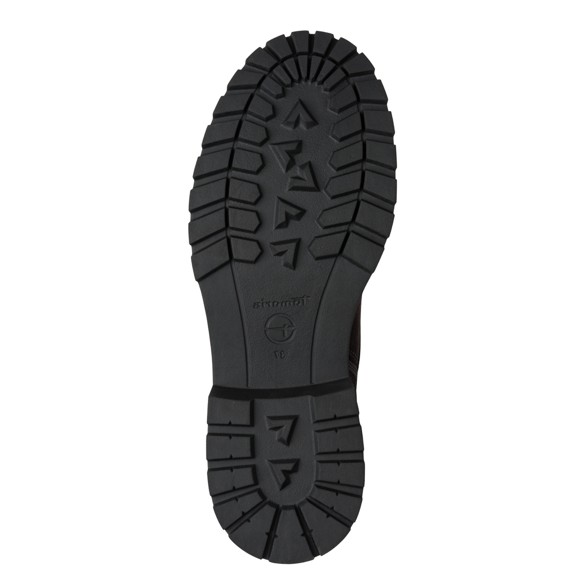 Bottine en cuir marron mocca, TAMARIS