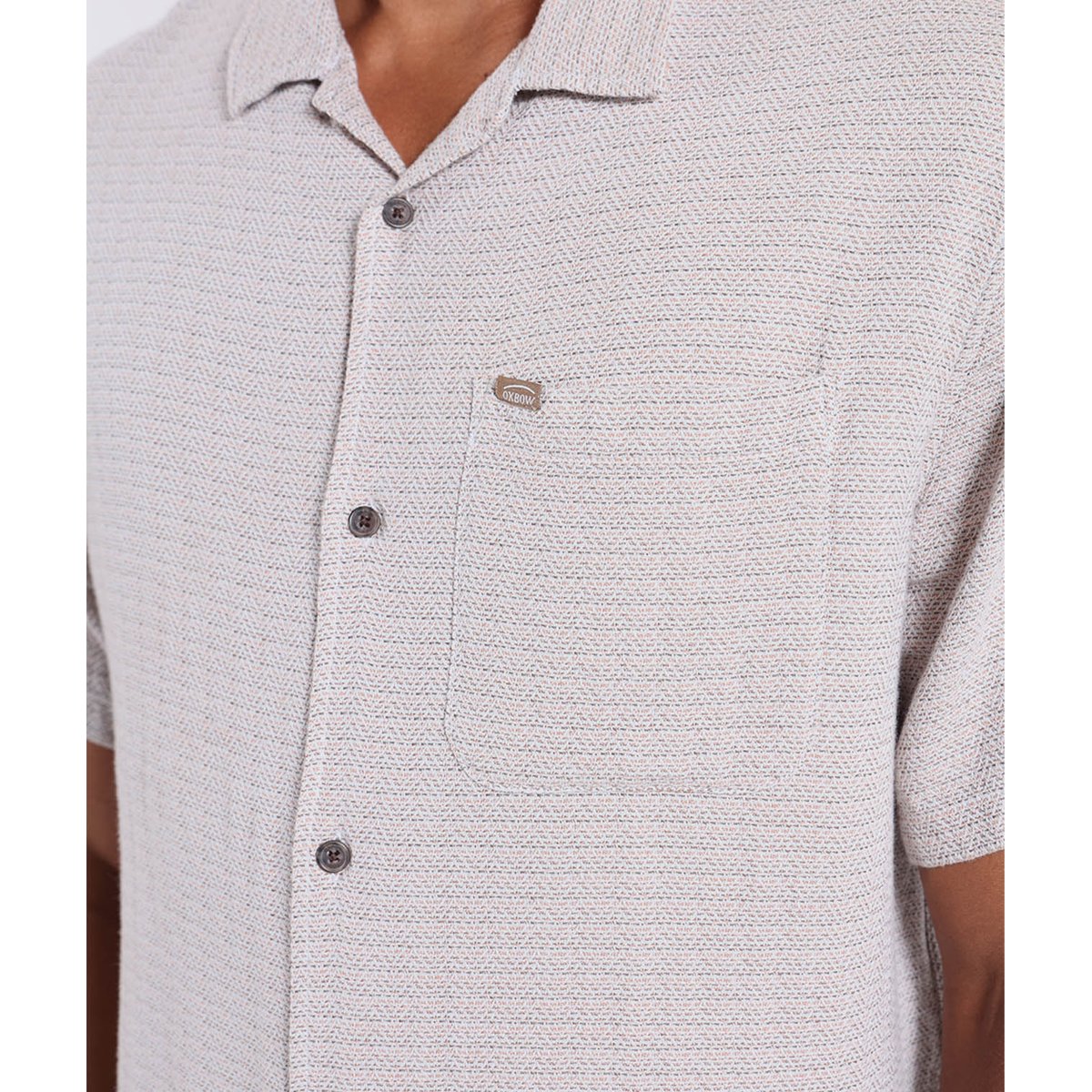 Chemise manches courtes POOLHOUSE driftwood, OXBOW