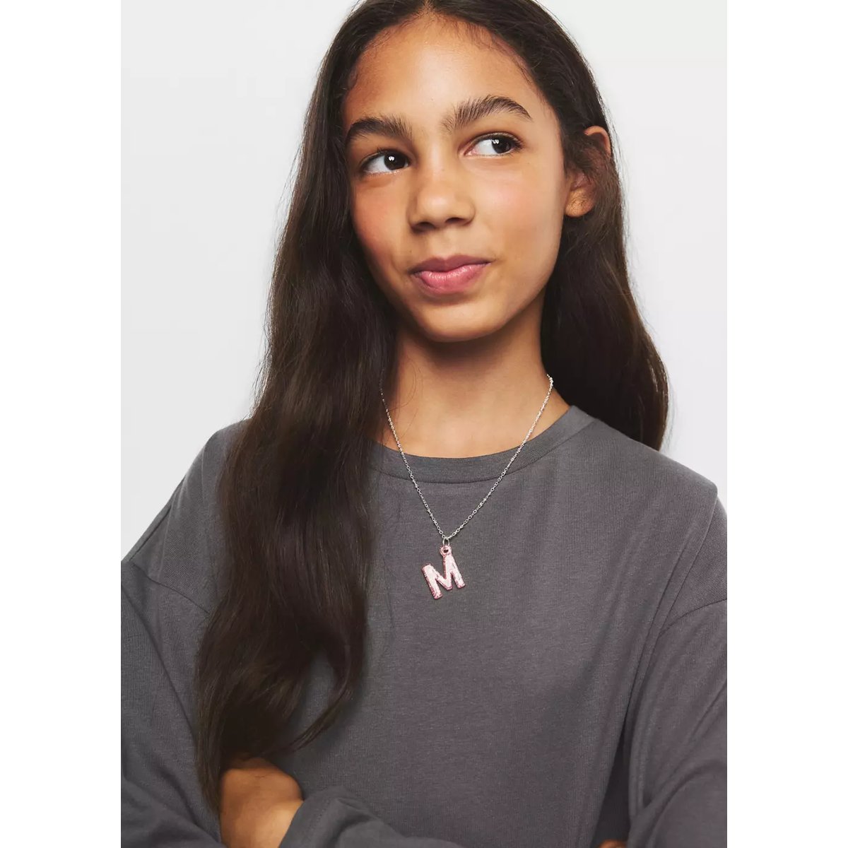 T-shirt coton détails froncés gris anthracite, MANGO KIDS