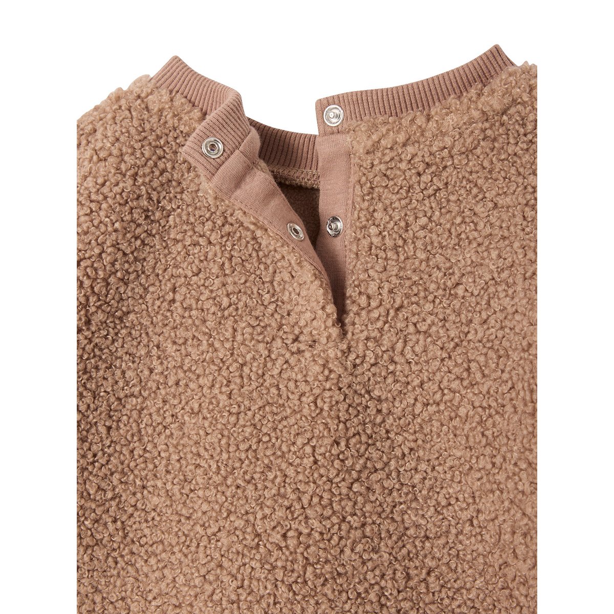 Sweat en sherpa noix de pécan, VERTBAUDET