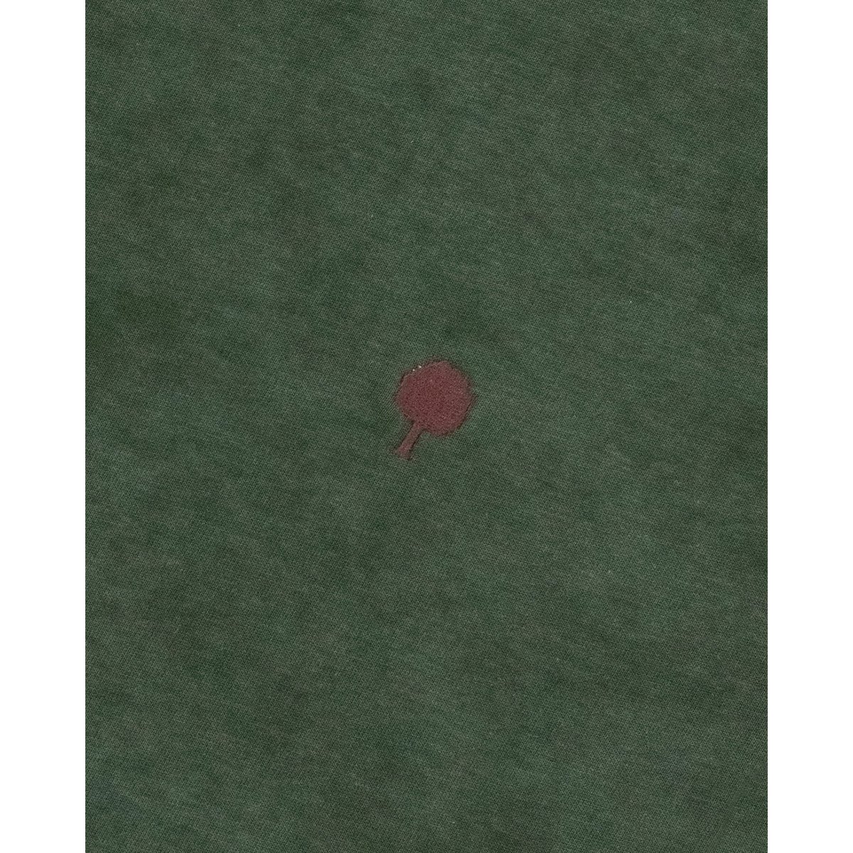 T-shirt en maille vert foncé chiné, FAGUO
