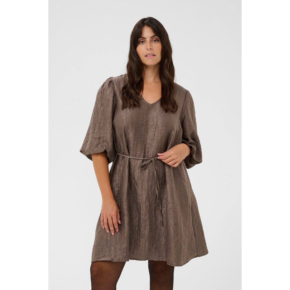 Robe marron morel, KAFFE CURVE