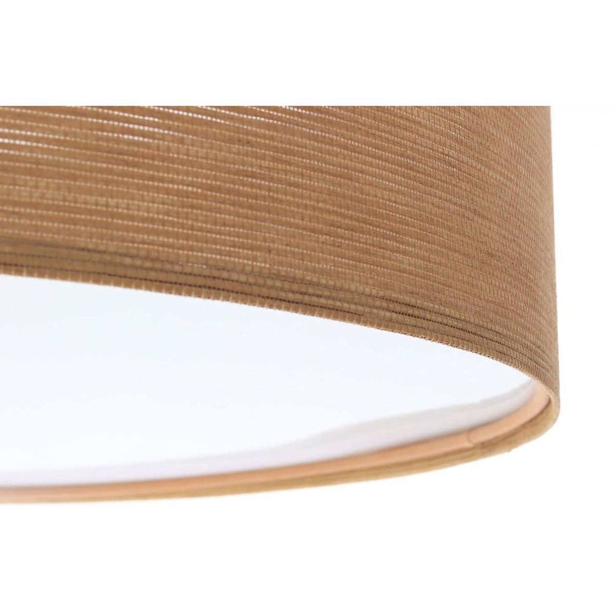 Plafonnier en tissu, NATURAL mesh aspect bois intérieur blanc, BPS KONCEPT