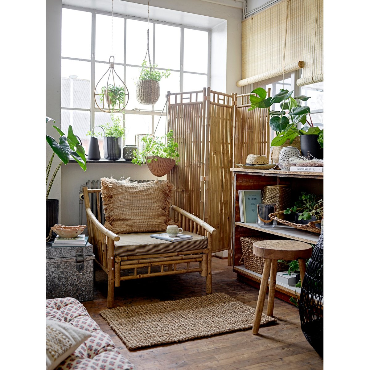Paniers en fibres naturelles Rairie beige, BLOOMINGVILLE