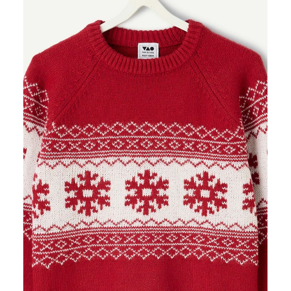 Jacquard Jumper red, TAPE A L'OEIL