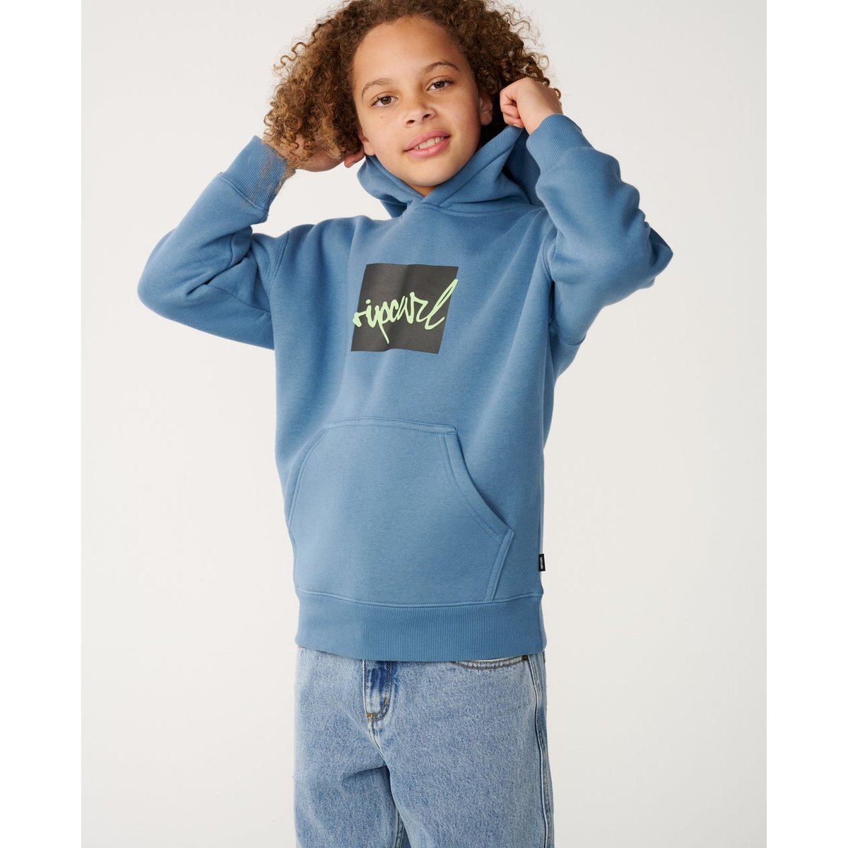 Sweat à capuche enfant Rip Script ICON bluefin, RIP CURL