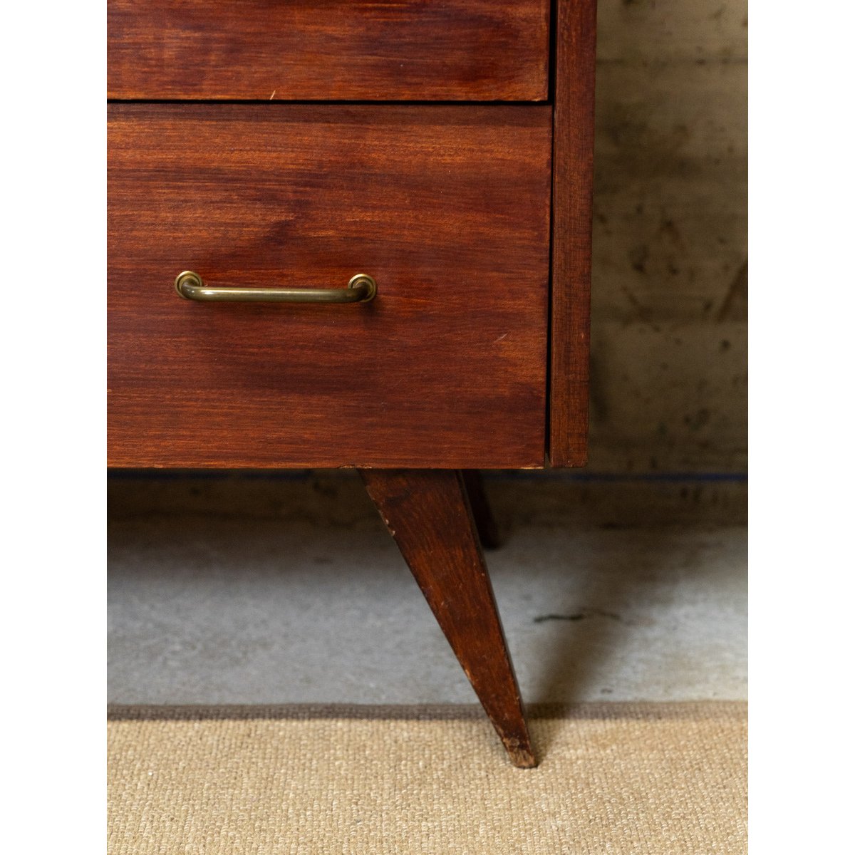 Commode en bois foncé Olga N°663 - Bon état bois foncé, DEBONGOUT