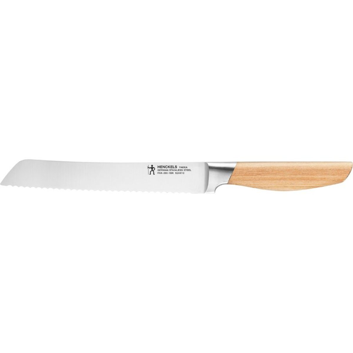 Couteau à pain HENCKELS by ZWILLING Pakka, 20 cm, Nature, Tranchant dentelé nature, ZWILLING