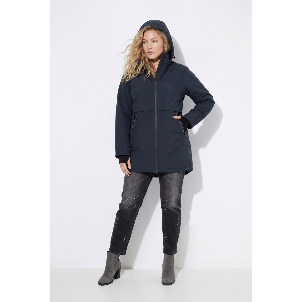 Manteau technique HYPRAR, imperméable noir, ULLA POPKEN
