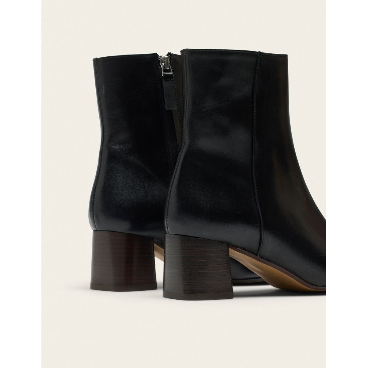 Bottines à talons VOLMA cuir noir, ODAJE