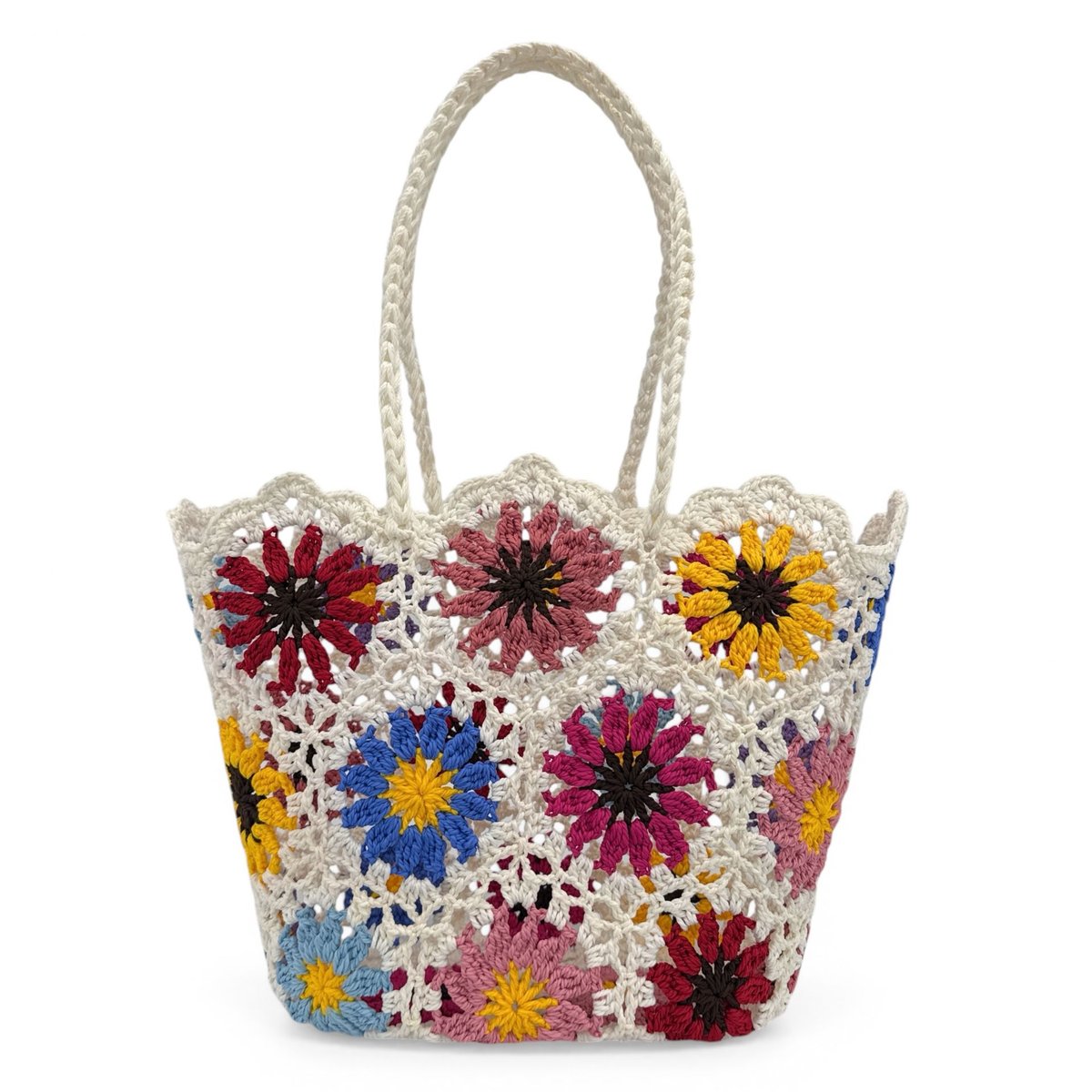 Panier cabas en pur coton GIPSY multicolore, OH MY BAG