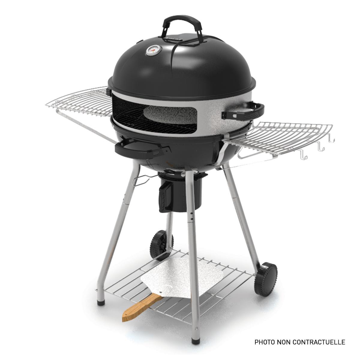Four à pizza pour barbecue au charbon Ø57 cm – 3 pièces couleur unique, LAGUIOLE CUISSON