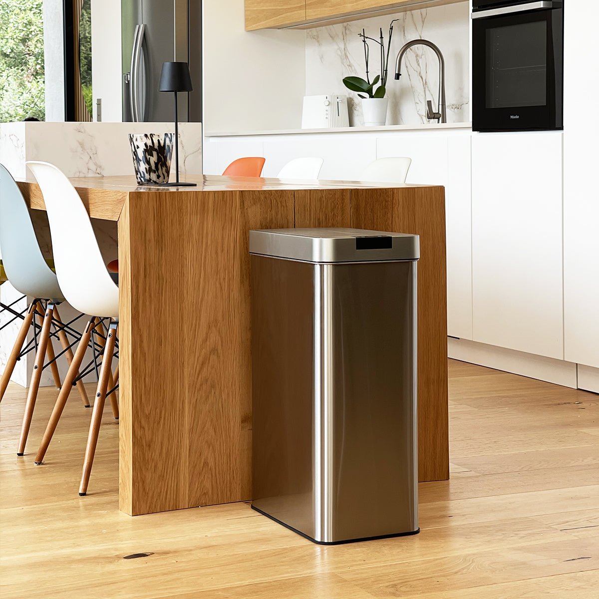 Poubelle de cuisine automatique SILVERLAKE 70L argent, KITCHEN MOVE