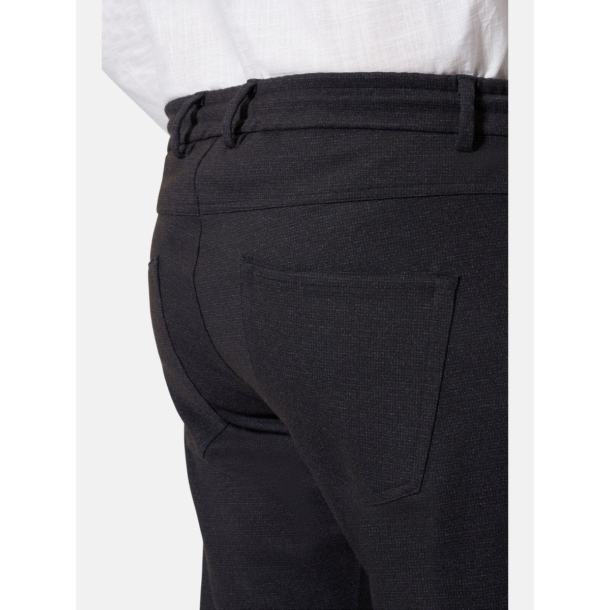 Pantalon taille basse KROSON noir, JAN VANDERSTORM