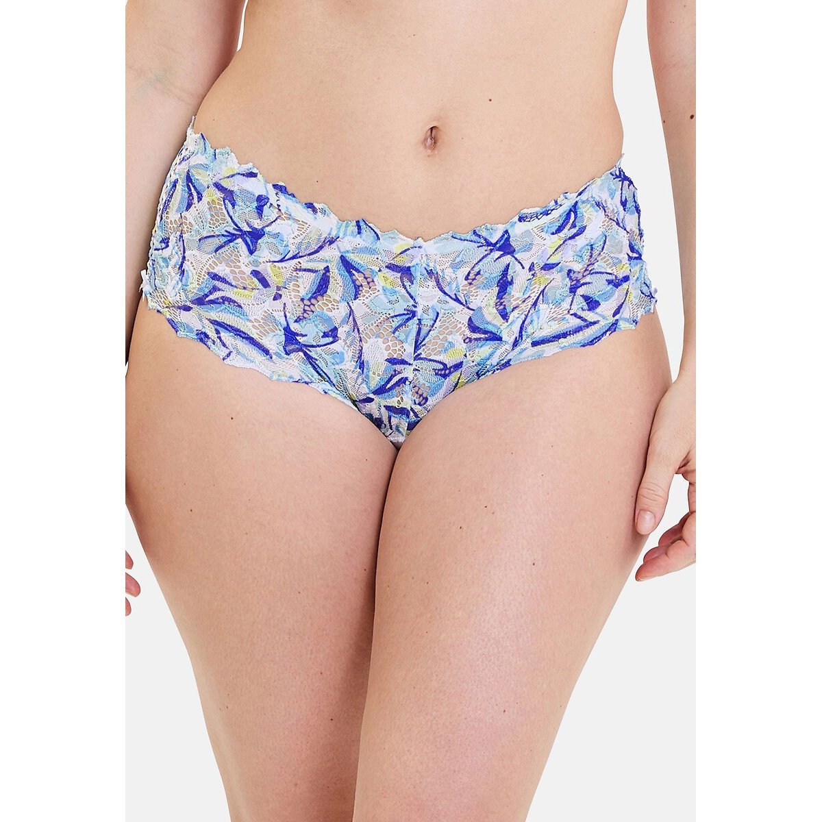Culotte dentelle ARUM MOSAIC palmes graphiques, SANS COMPLEXE