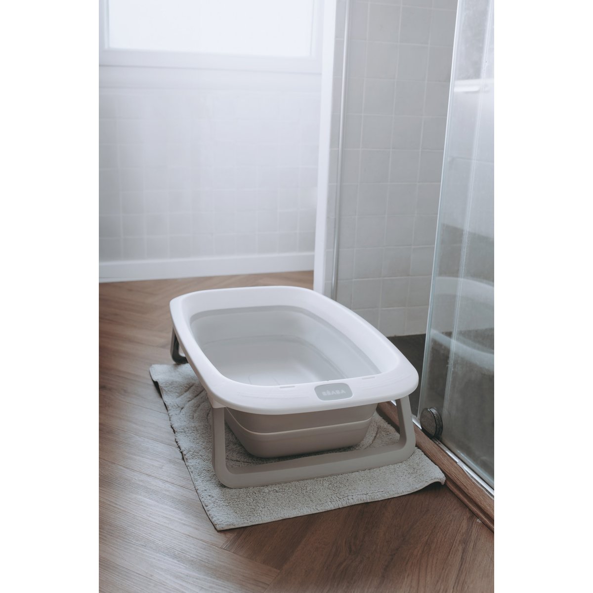 Baignoire pour bébé pliable et compacte EAZY POP gris velours, BEABA