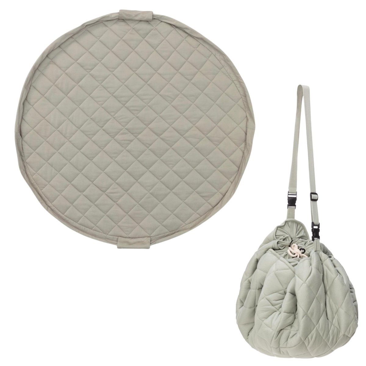 play&go - tapis d´éveil & sac organic - meadow green vert, PLAY ET GO