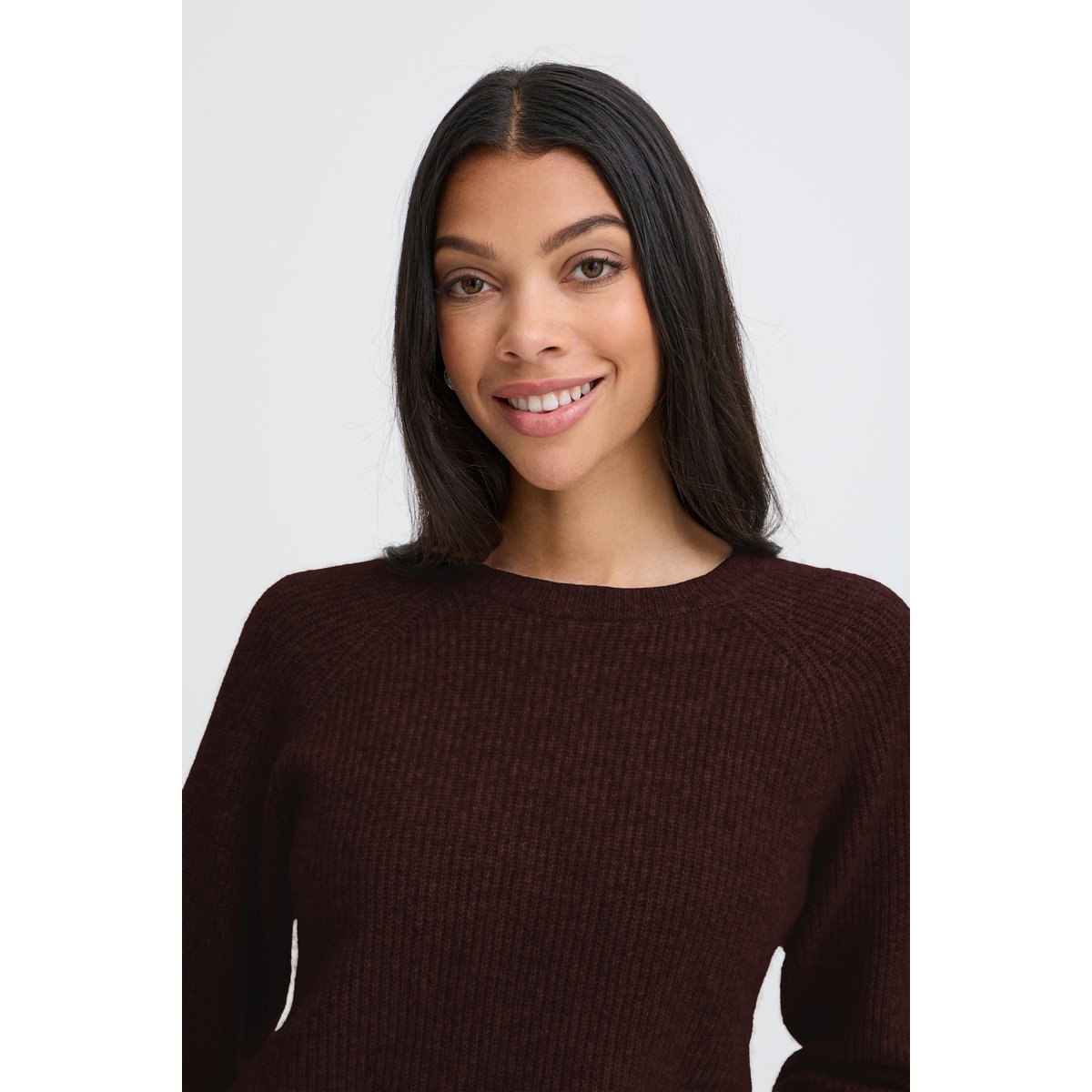 Á manches longues beige humus melange, B.YOUNG