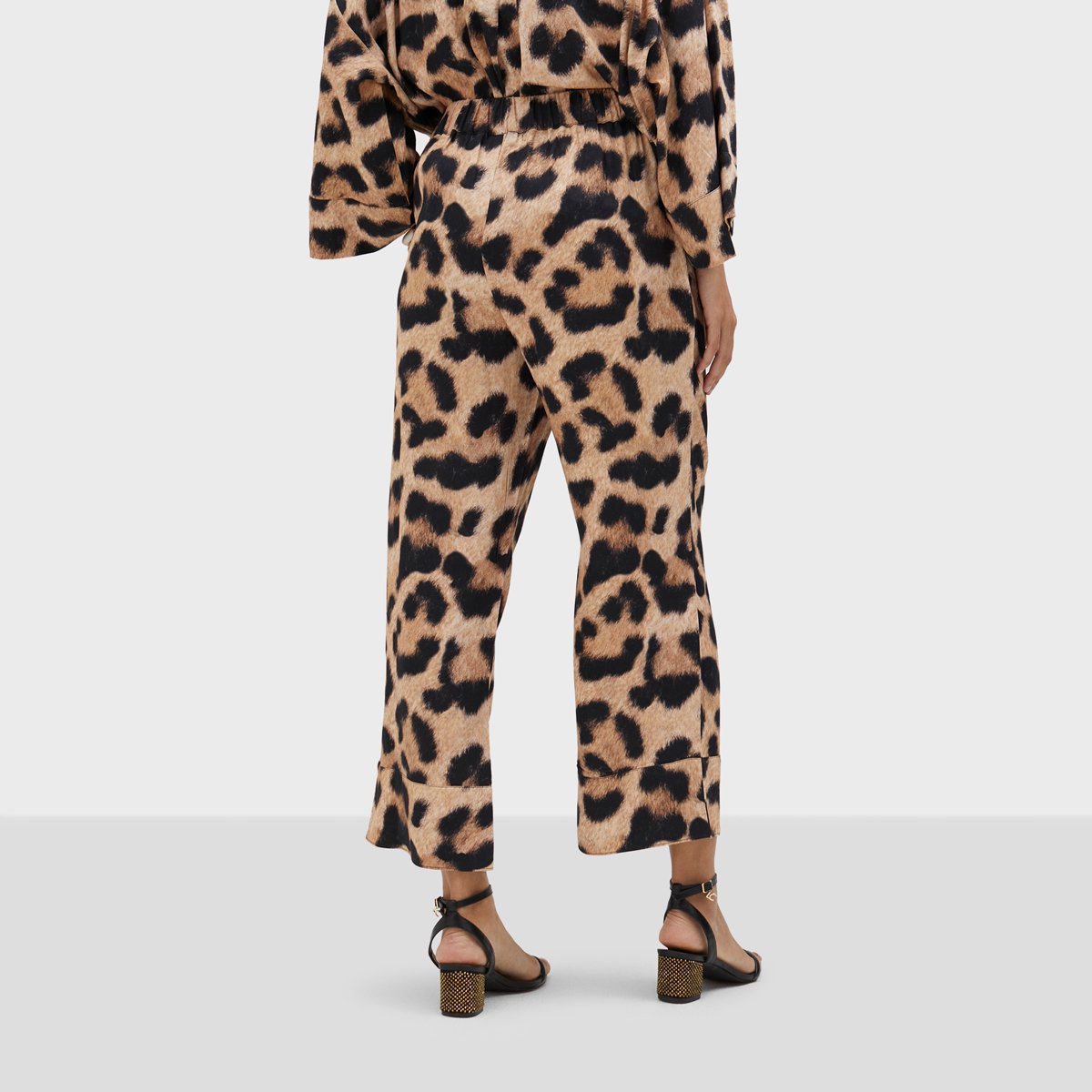Pantalon large à enfiler léopard, LOLA CASADEMUNT