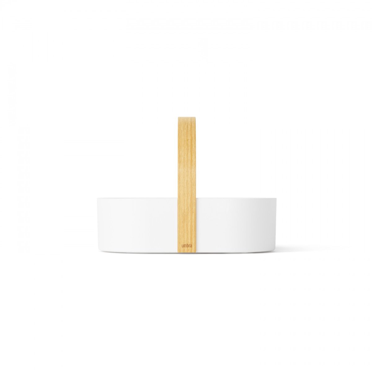 Panier rangement design poignée  BELLWOOD blanc, UMBRA
