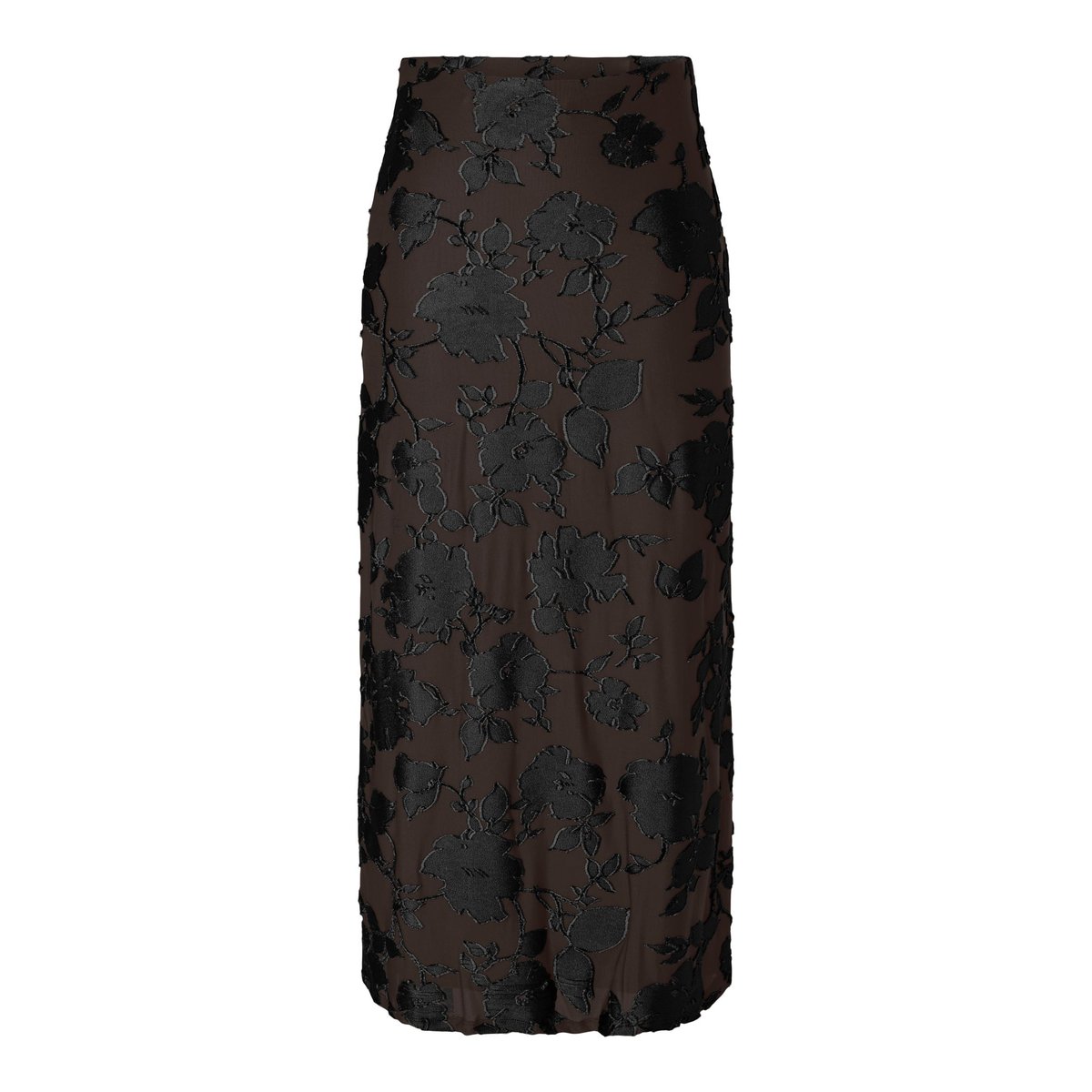 Jupe Mi-Longue marron - coffee bean1, YAS