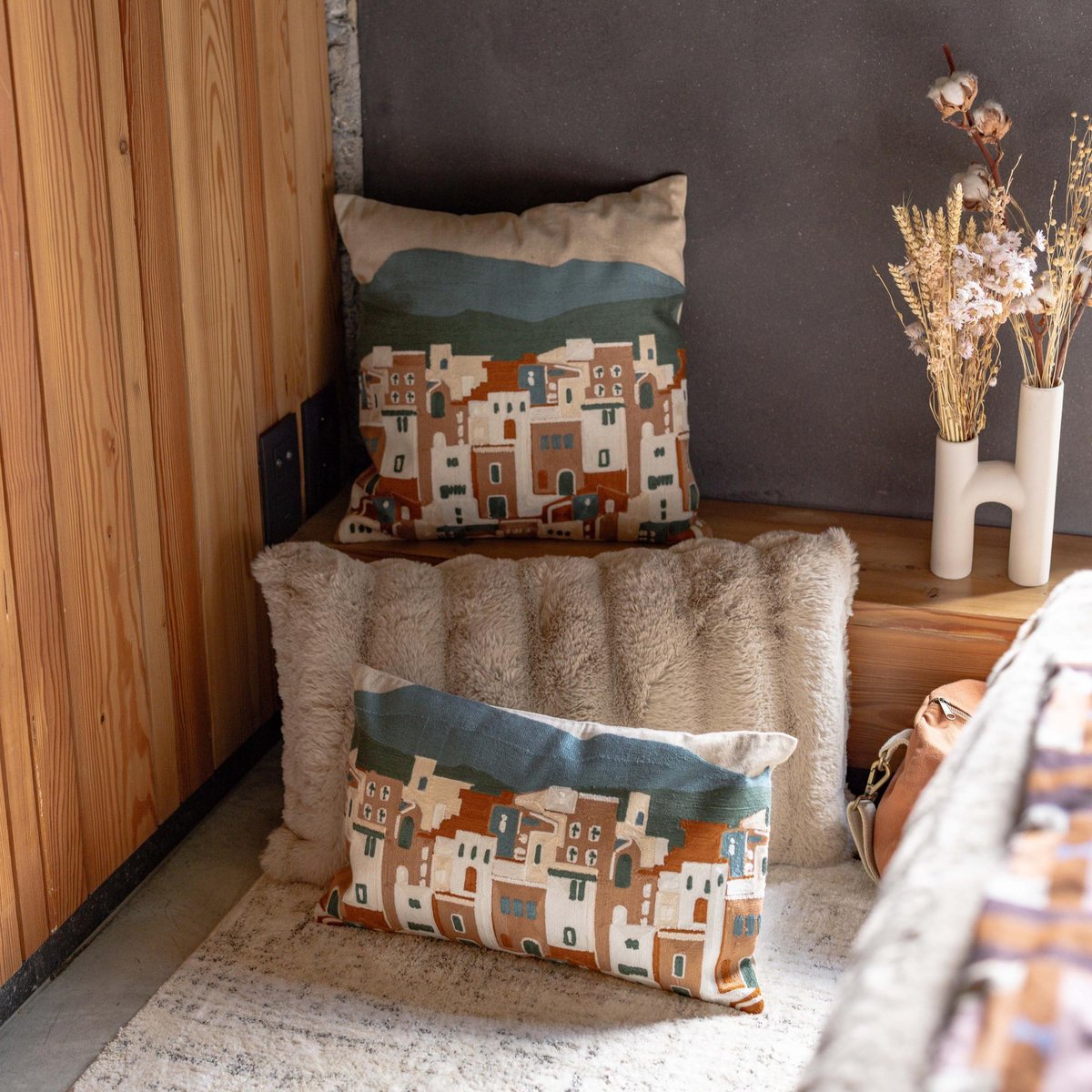 Coussin Astrid naturel, VIVARAISE