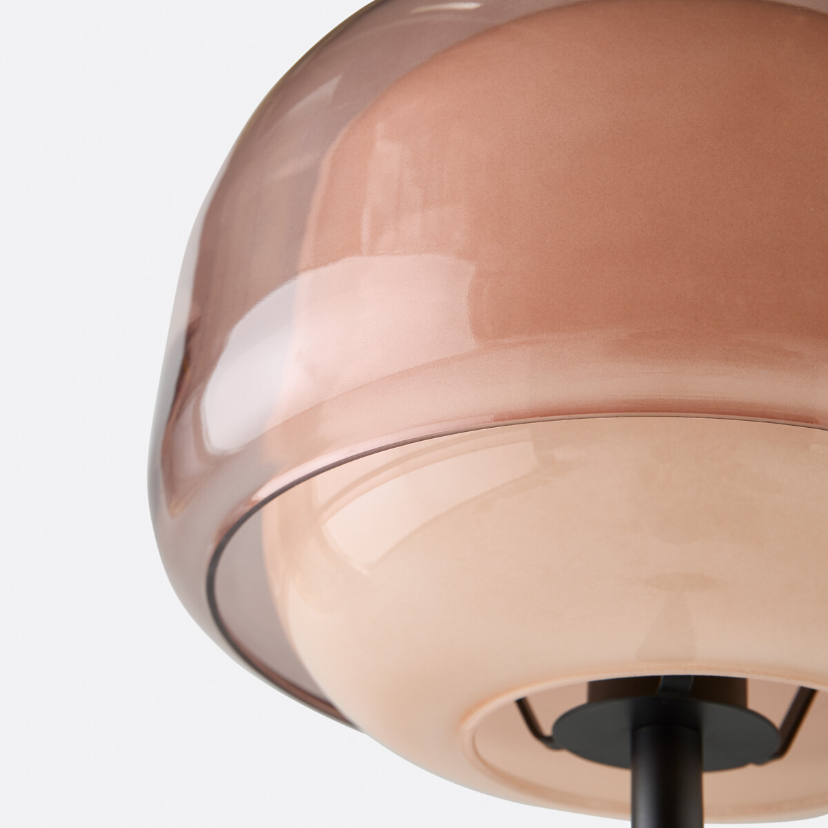 Kinoko floor lamp in coloured glass nude, LA REDOUTE INTERIEURS