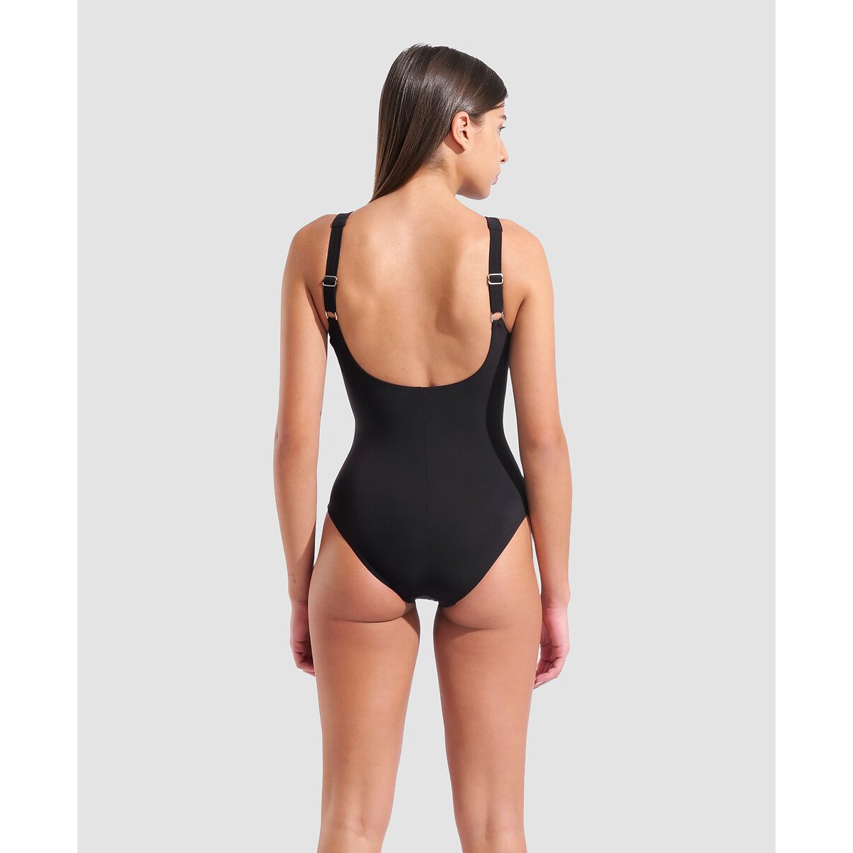 Maillot de bain ERIKA dos en U noir/blanc, ARENA