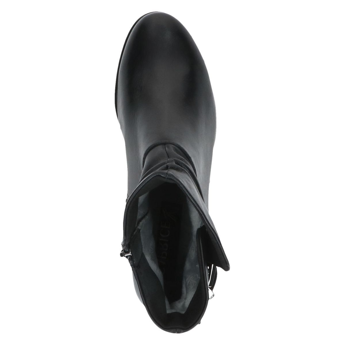 Bottine en cuir noir nappa, CAPRICE