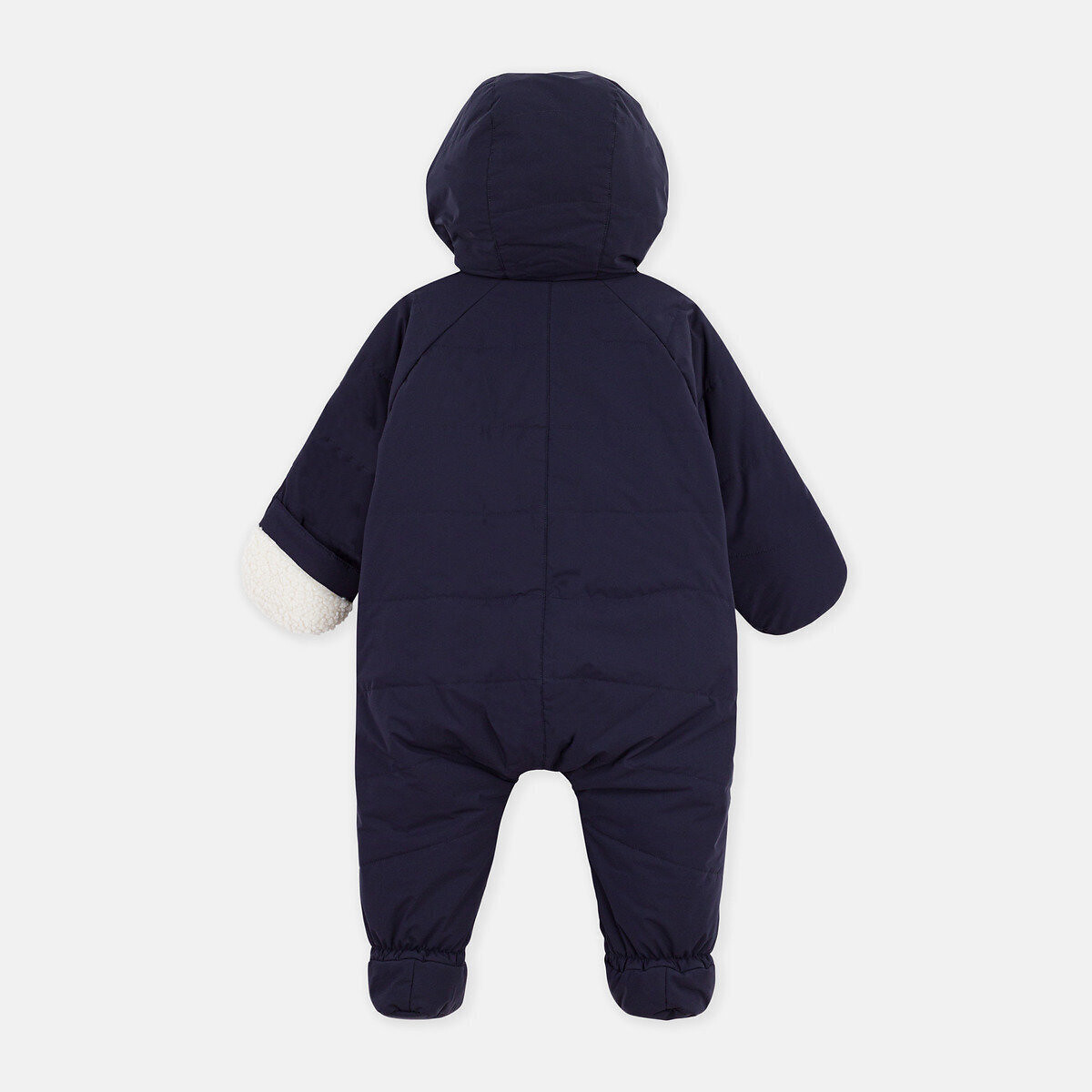 Kombi-Jacke aus Polyester und Sherpa marine, PETIT BATEAU