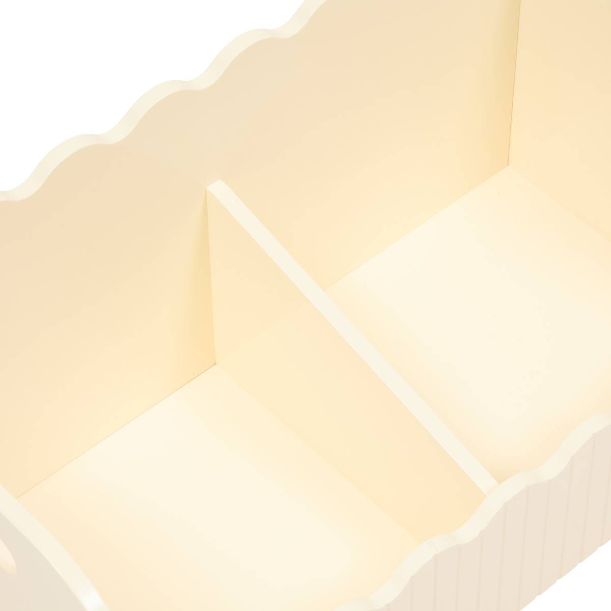 Coffre de rangement enfant 2 compartiments à poignées BOULI beige, ATMOSPHERA FOR KIDS