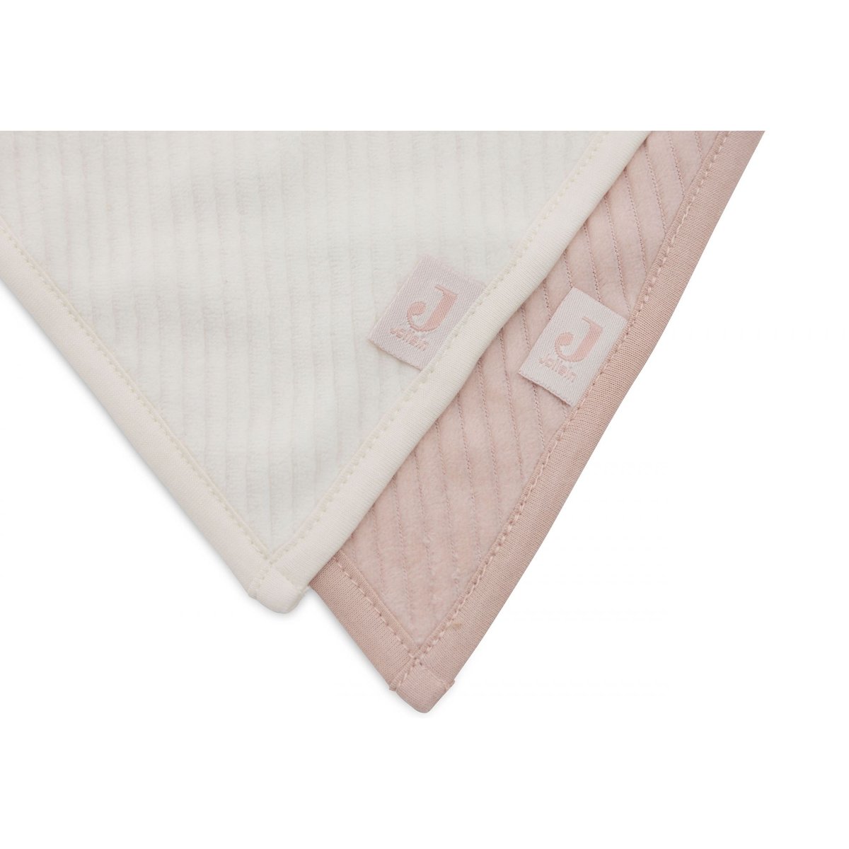 Lot de 2 bavoirs bandana Velvet Wild Rose & Ivoire velvet wild rose & ivoire, JOLLEIN