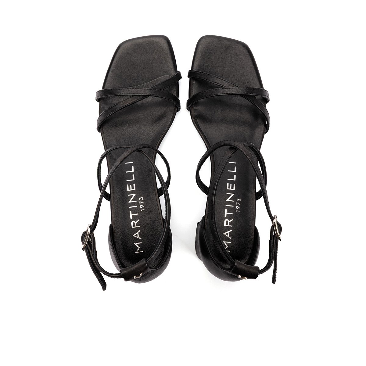 Sandales à talon cuir Vettabbia black, MARTINELLI