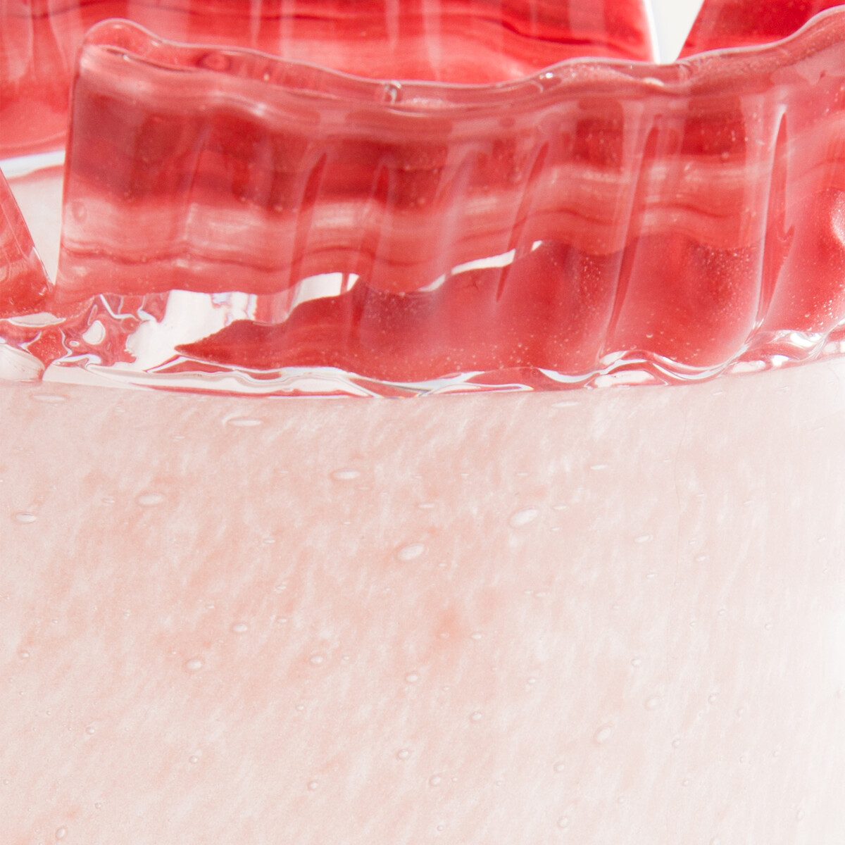 Vase en verre coupé au ciseau H26,5 cm, Eloria rose, AM.PM