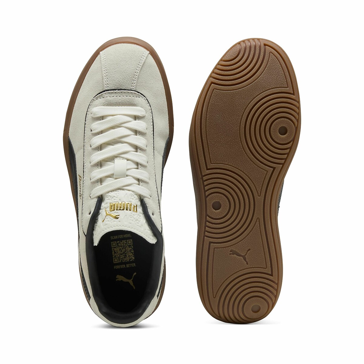 Baskets Club Klassika blanc/noir, PUMA