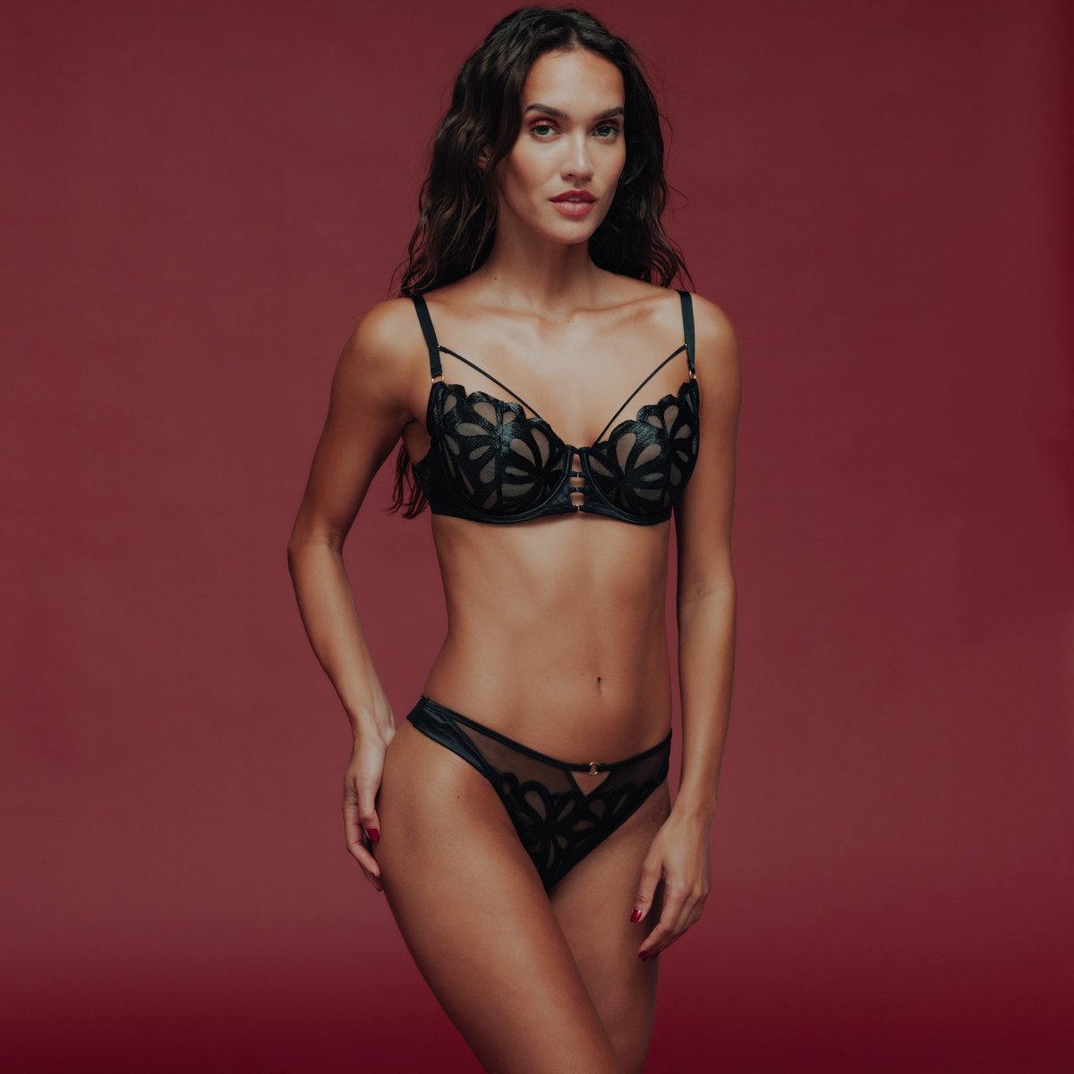 String COREY noir, ROUGEGORGE LINGERIE