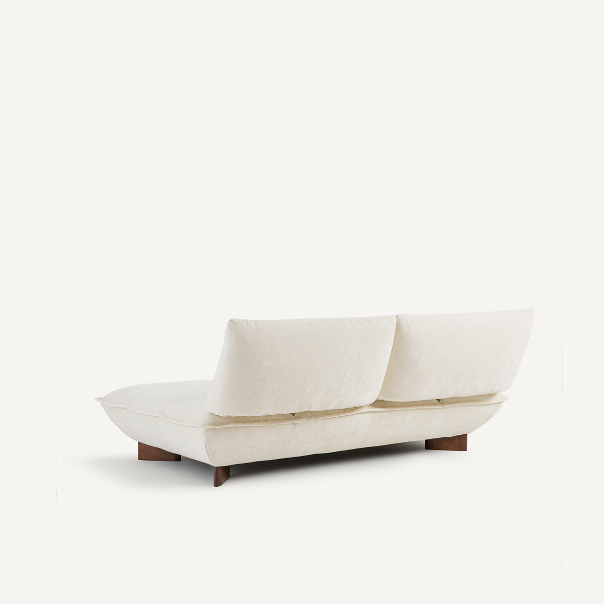 Modulaire bank in chenille fluweel, Kaori wit, AM.PM