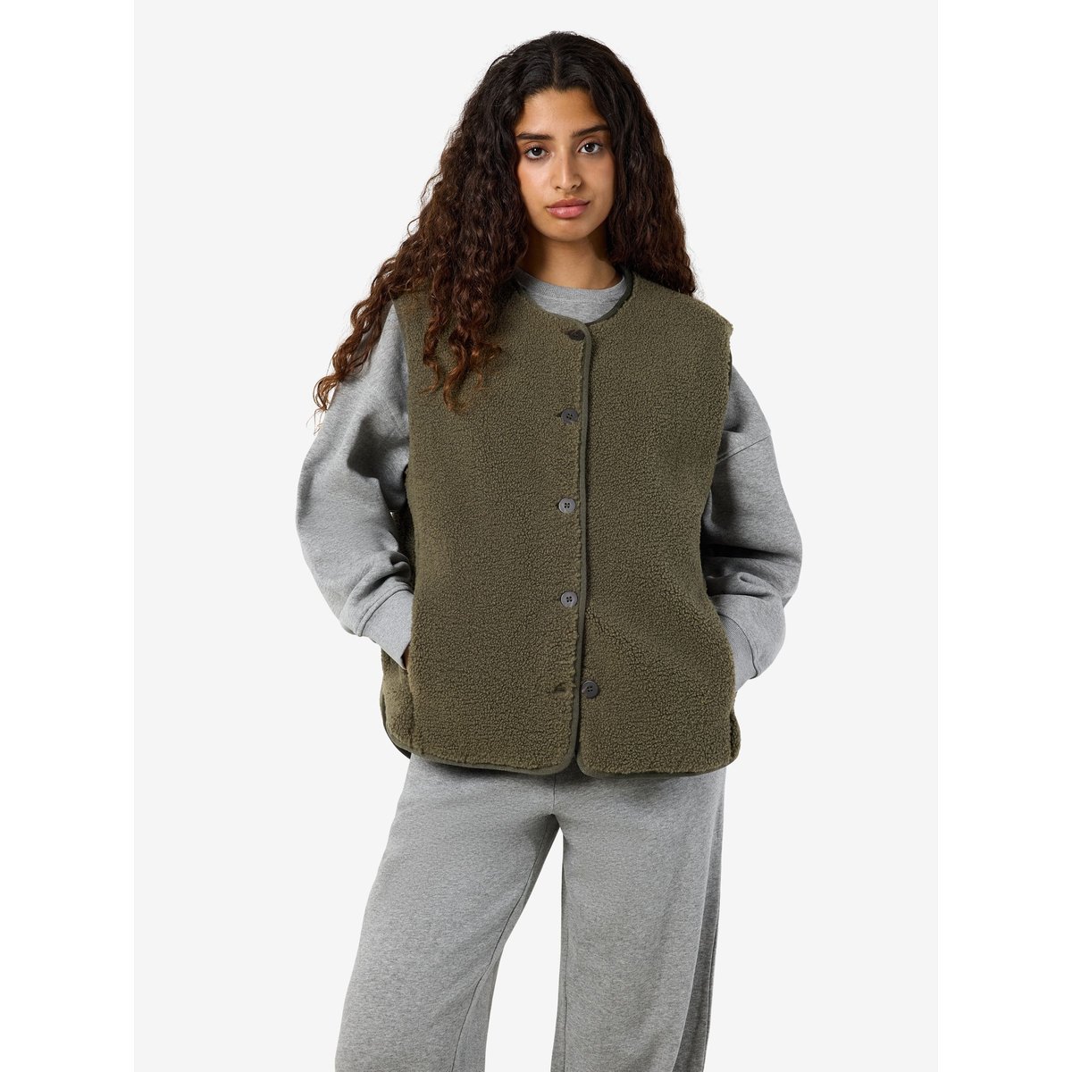 Gilet Sans Manches vert - kalamata1, NOISY MAY
