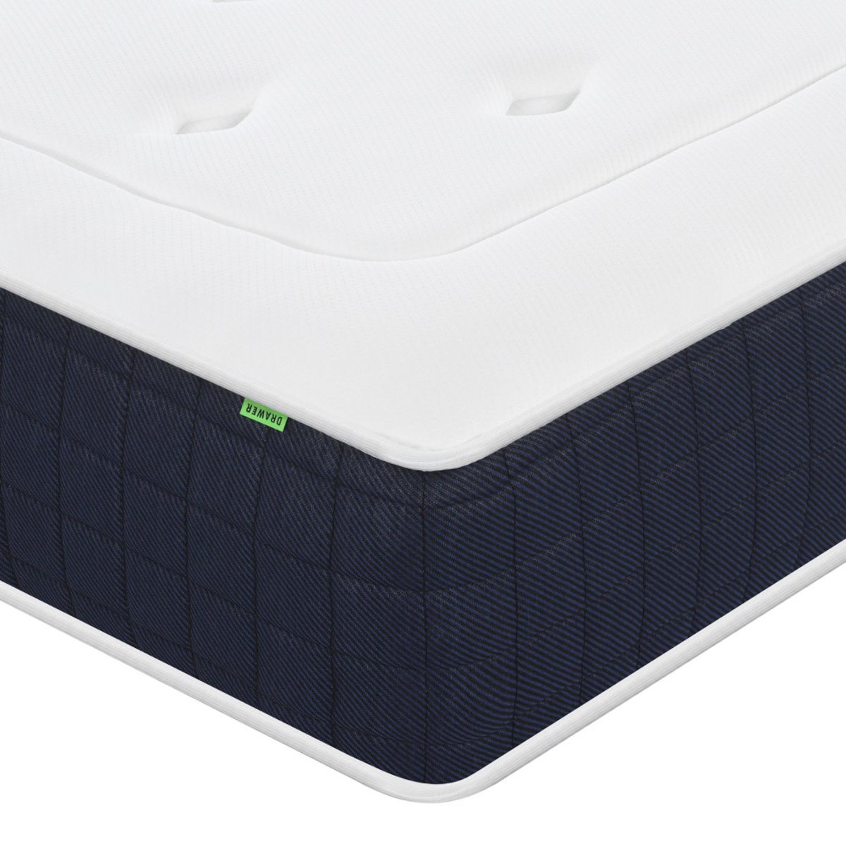 Matelas à ressorts et mémoire de forme, accueil équilibré- MOJO couleur unique, DRAWER