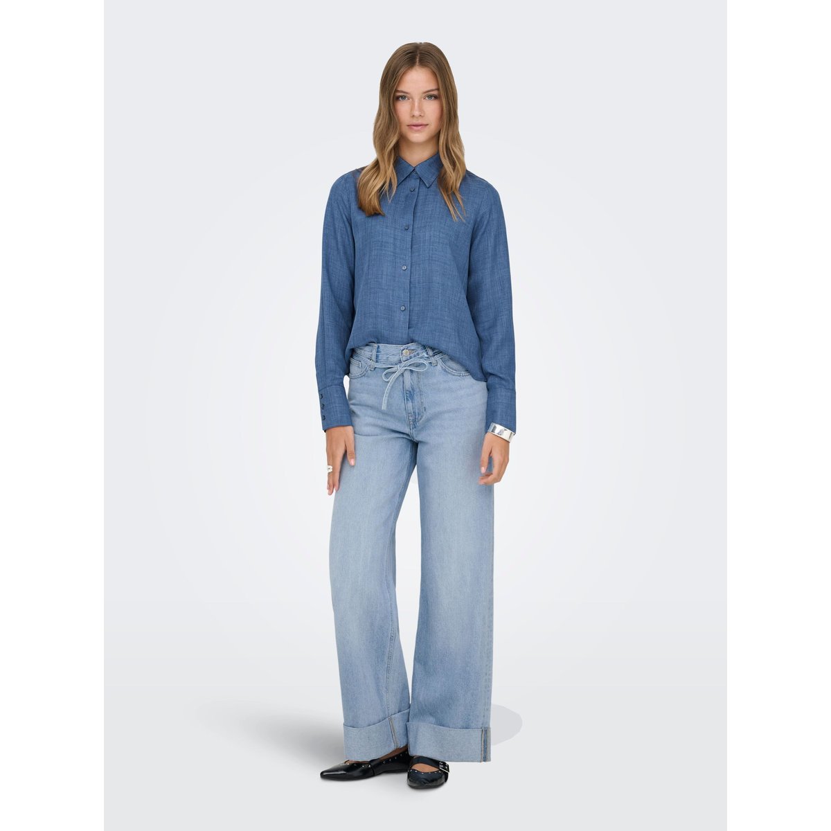 Jean À Jambe Large light blue denim, ONLY