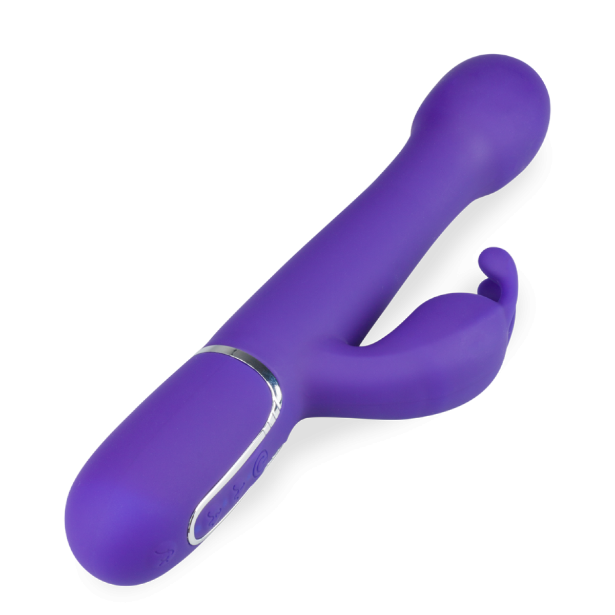 Vibromasseur puissant rabbit va-et-vient Planet violet foncé, LOVE AND VIBES