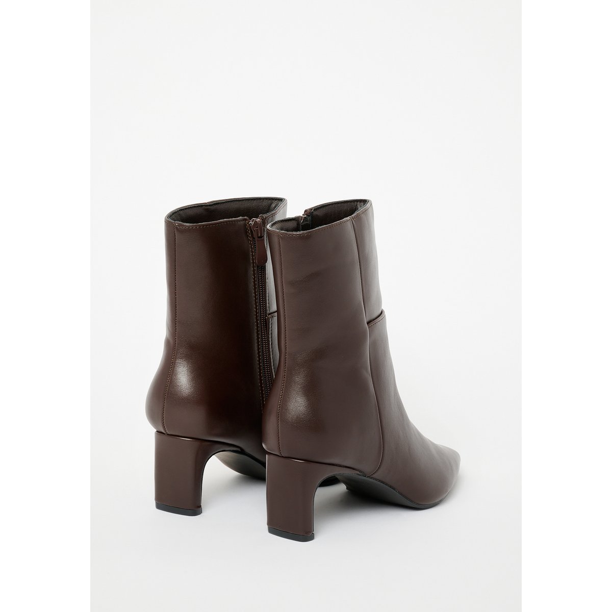Bottines à talon en similicuir brown coffee, LOLALIZA