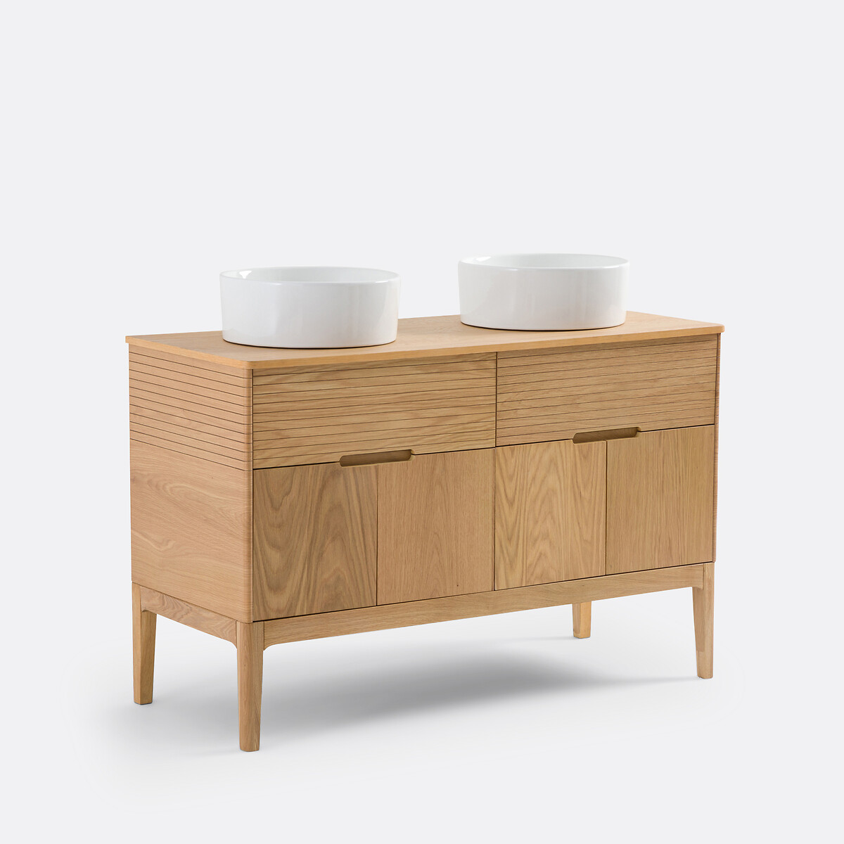 Meuble sous vasque L120 cm, Sarena chêne, LA REDOUTE INTERIEURS