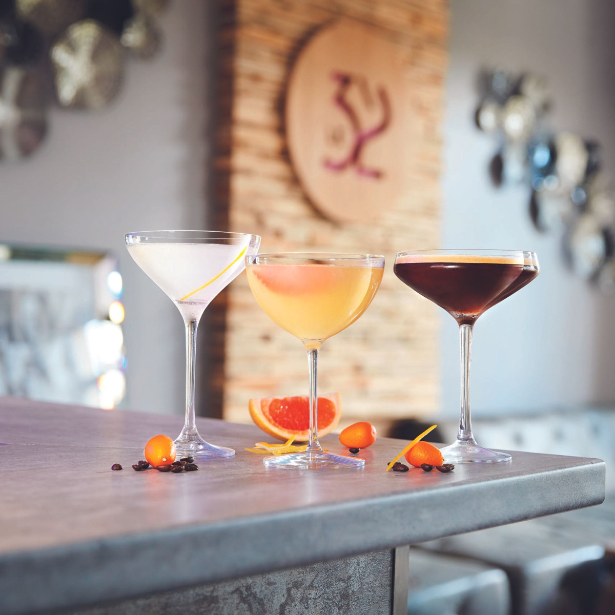 6 coupes 30 cl - CHAMPAGNE & COCKTAIL transparent, CHEF&SOMMELIER