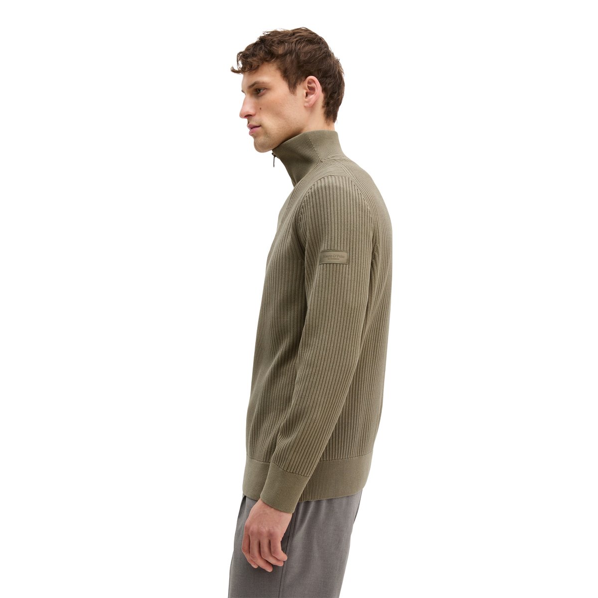 Troyer régulier en pur coton bio marron, MARC O'POLO