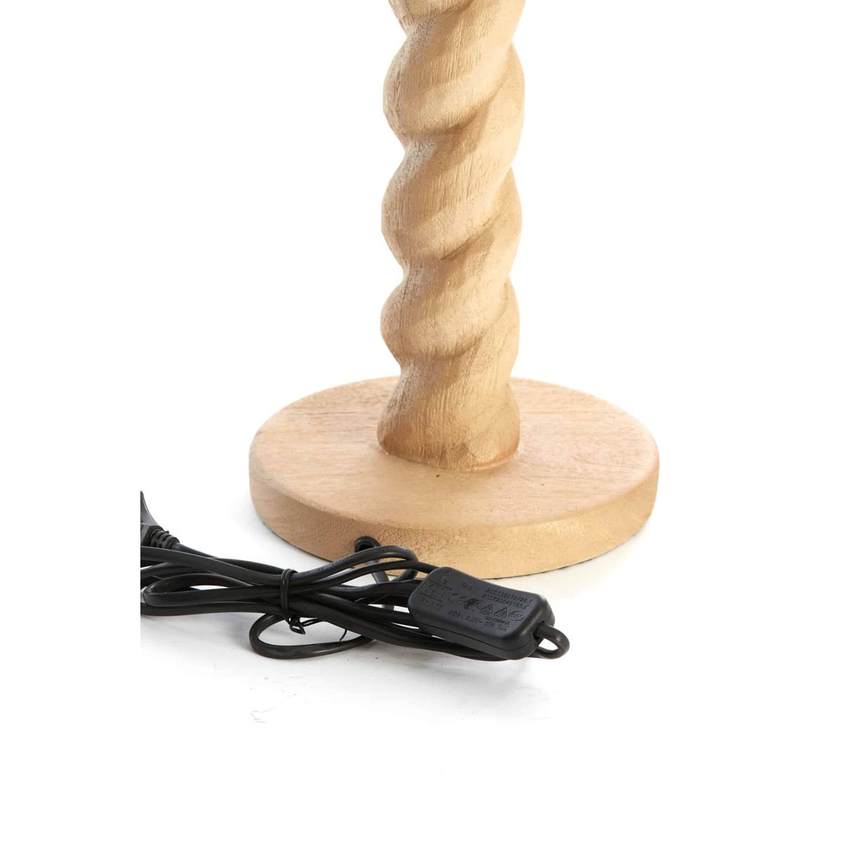 Base De La Lampe Bois NANNO naturel, LIGHT & LIVING