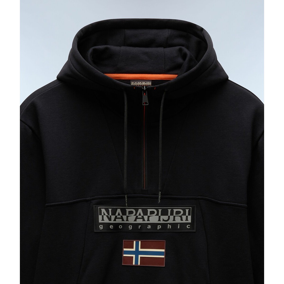 Sweat à capuche Burgee noir, NAPAPIJRI