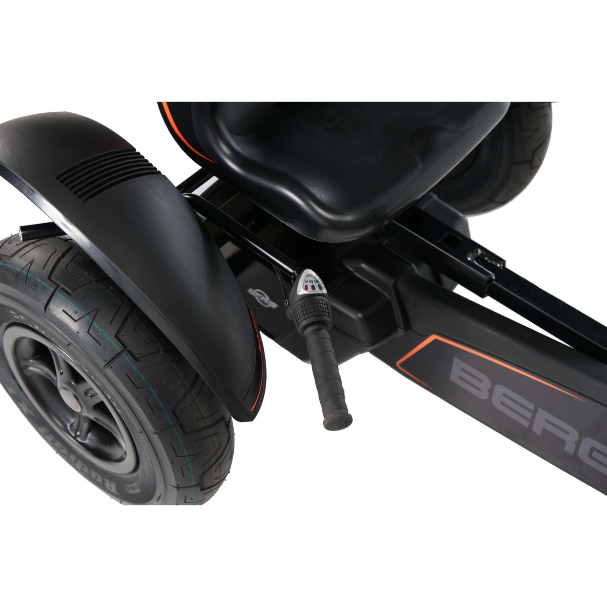 Kart à Pédales pour Enfants, 5+ Ans, XL Black Edition BFR-3 black, BERG TOYS