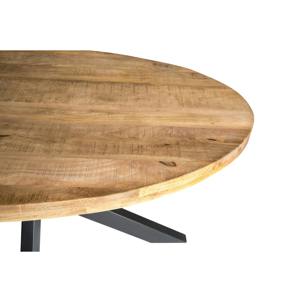 Table à manger ronde en bois de manguier Ø140 cm FULTON bois naturel, PIER IMPORT