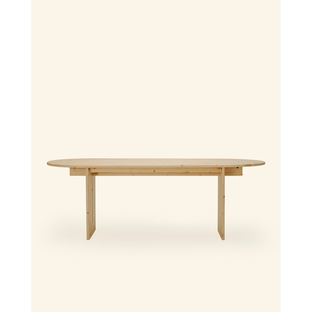 Table à manger en sapin beige 160 cm - NUMA naturel, HANNUN